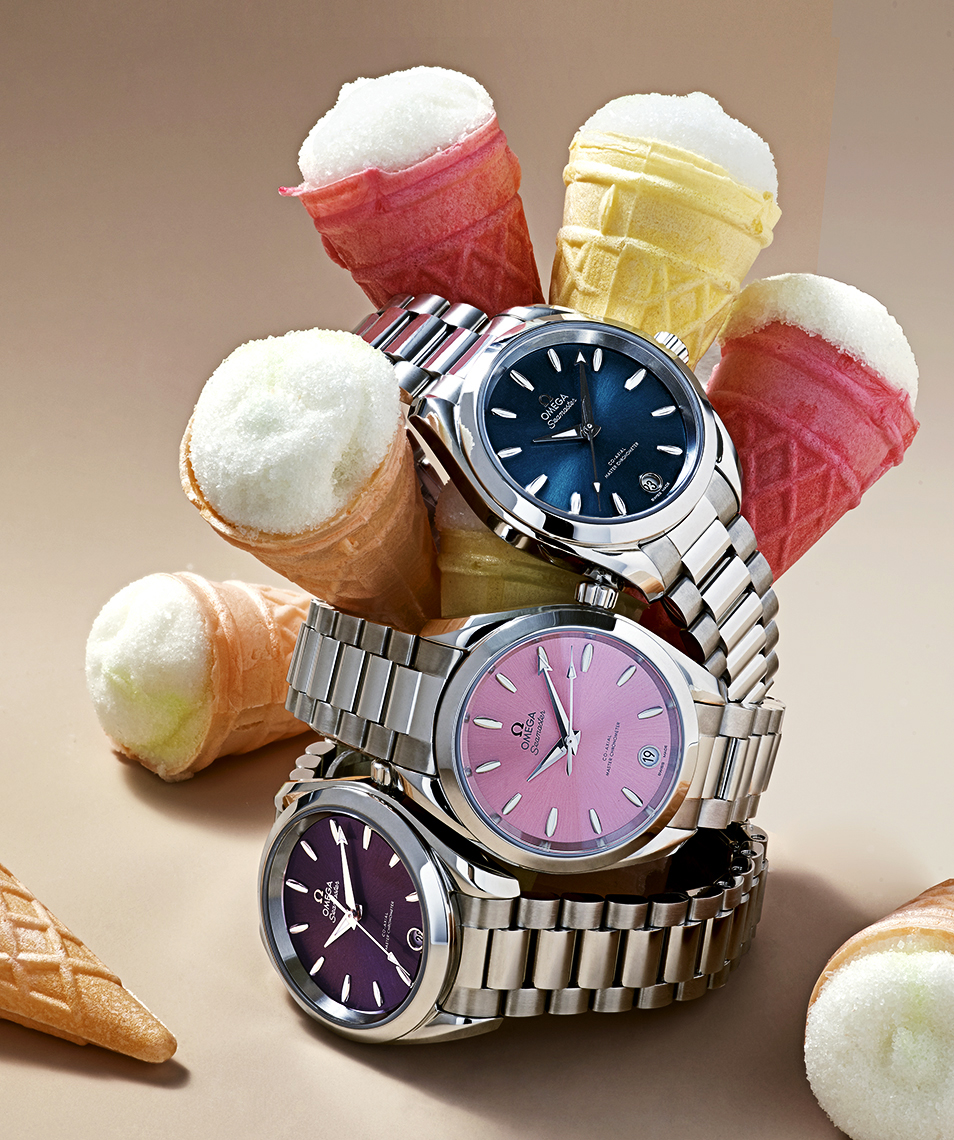 Scoops of color by Omega composed and photographed by David Lewis Taylor. 