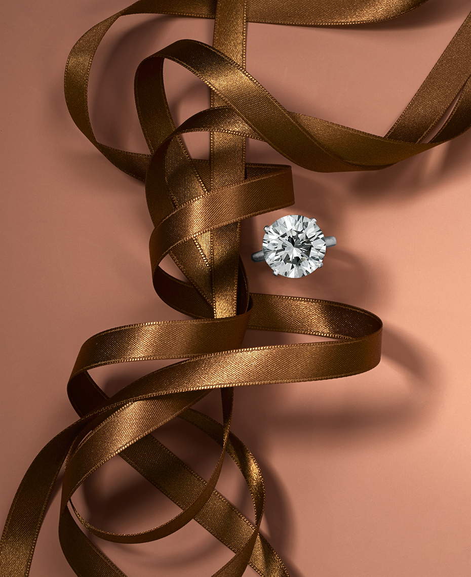 A tangled web and an oversized Diamond ring styled and photographed by David Lewis Taylor.