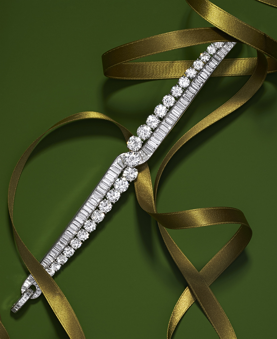 Vintage Diamond Bracelet photographed and styled by David Lewis Taylor.