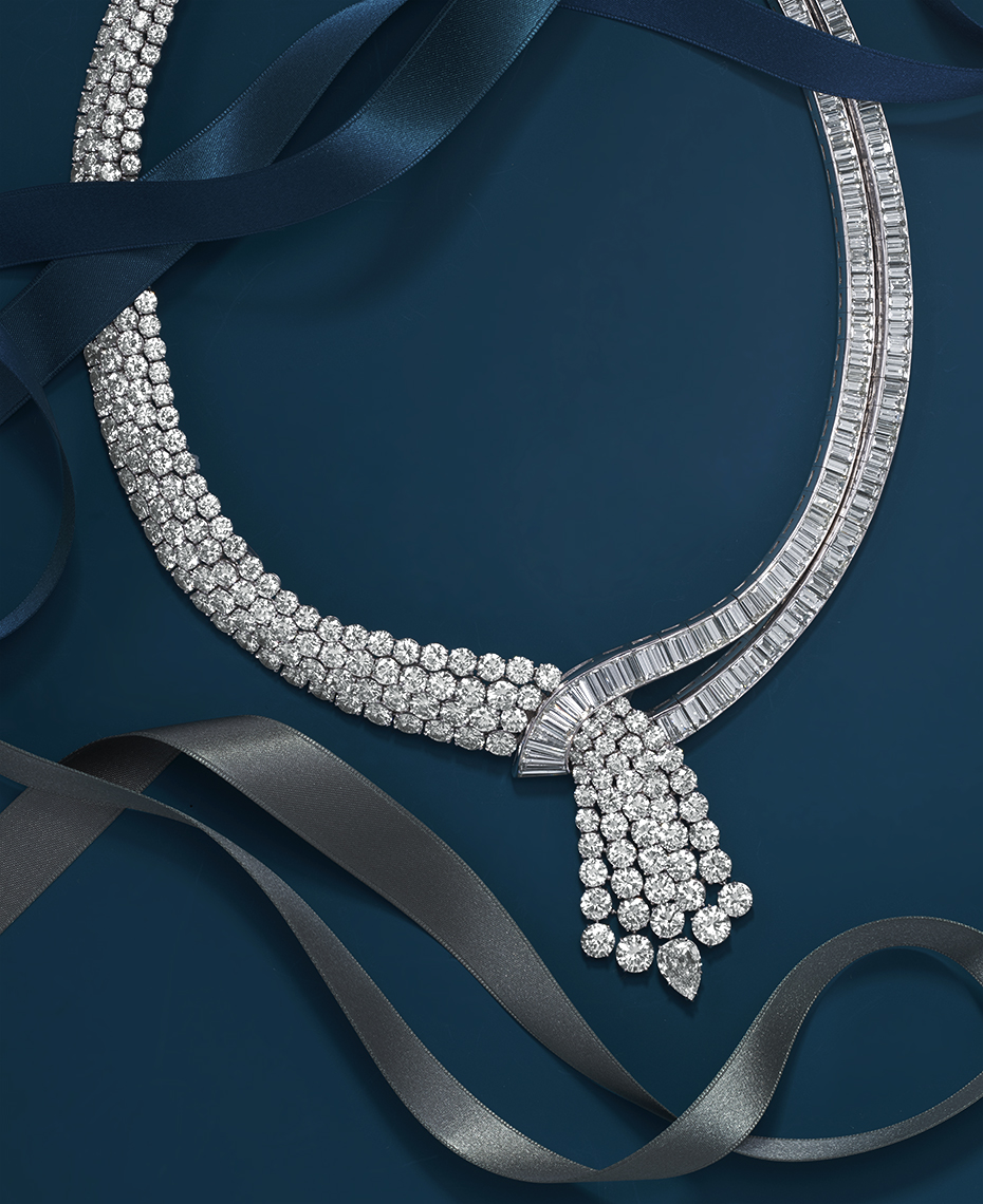 Exceptional diamond necklace, photographed by David Lewis Taylor.